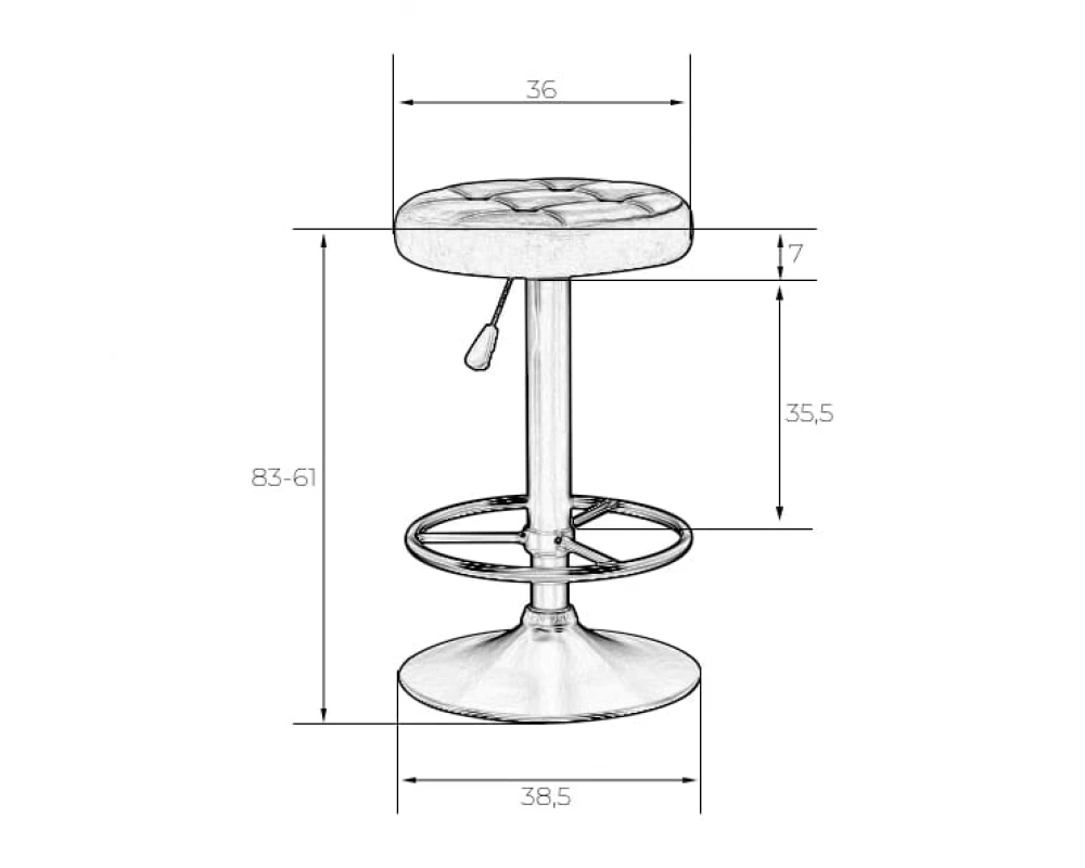 Табурет барный Bruno Black