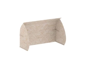 Кабина настольная скругленная на стол VE.KB2-138.8 1380x800x1000 AcustiX images