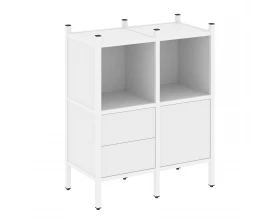 Прямой стеллаж L-02 862x446x1047 Loft images