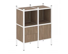 Прямой стеллаж L-02 862x446x1047 Loft images