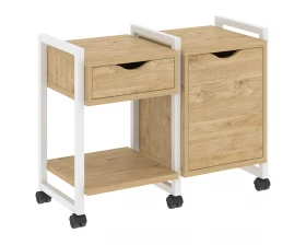 Тумба на колесных опорах наборная. Вариант №3 970х460х767 Loft images