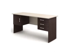 Стол 2-тумбовый (3 ящика + дверка) (1600х600х750) СК29 Канц images